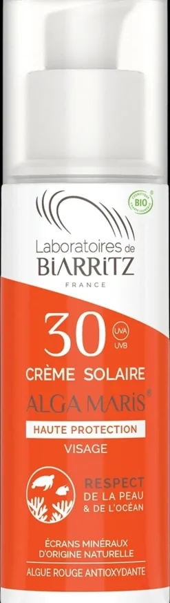 Laboratoires De Biarritz Ihonhoito|Aurinkotuotteet<Alga Maris Aurinkovoide kasvoille SPF30 - 50ml