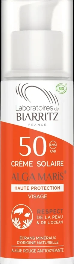 Laboratoires De Biarritz Ihohaasteet|Ihonhoito<Alga Maris Aurinkovoide kasvoille SPF50 - 50ml