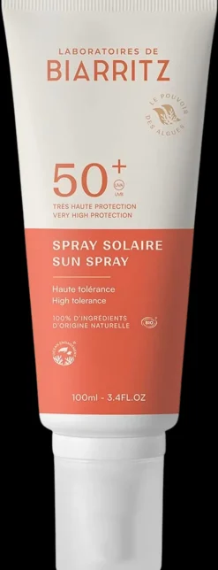 Laboratoires De Biarritz Ihonhoito|Aurinkotuotteet<Alga Maris Aurinkovoidespray SPF50+ - 100 ml