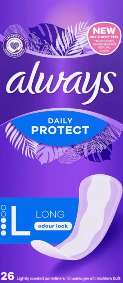 Always Kuukautiset Ja Intiimihygienia<Daily Protect Long 26kpl pikkuhousunsuoja