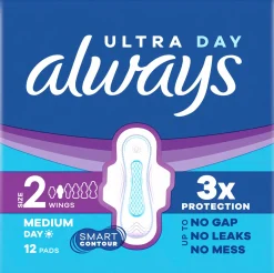 Always Kuukautiset Ja Intiimihygienia<12kpl Ultra Long 2 with wings terveysside