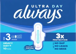Always Kuukautiset Ja Intiimihygienia<10kpl Ultra Long Plus 3 siivekkeillä terveysside