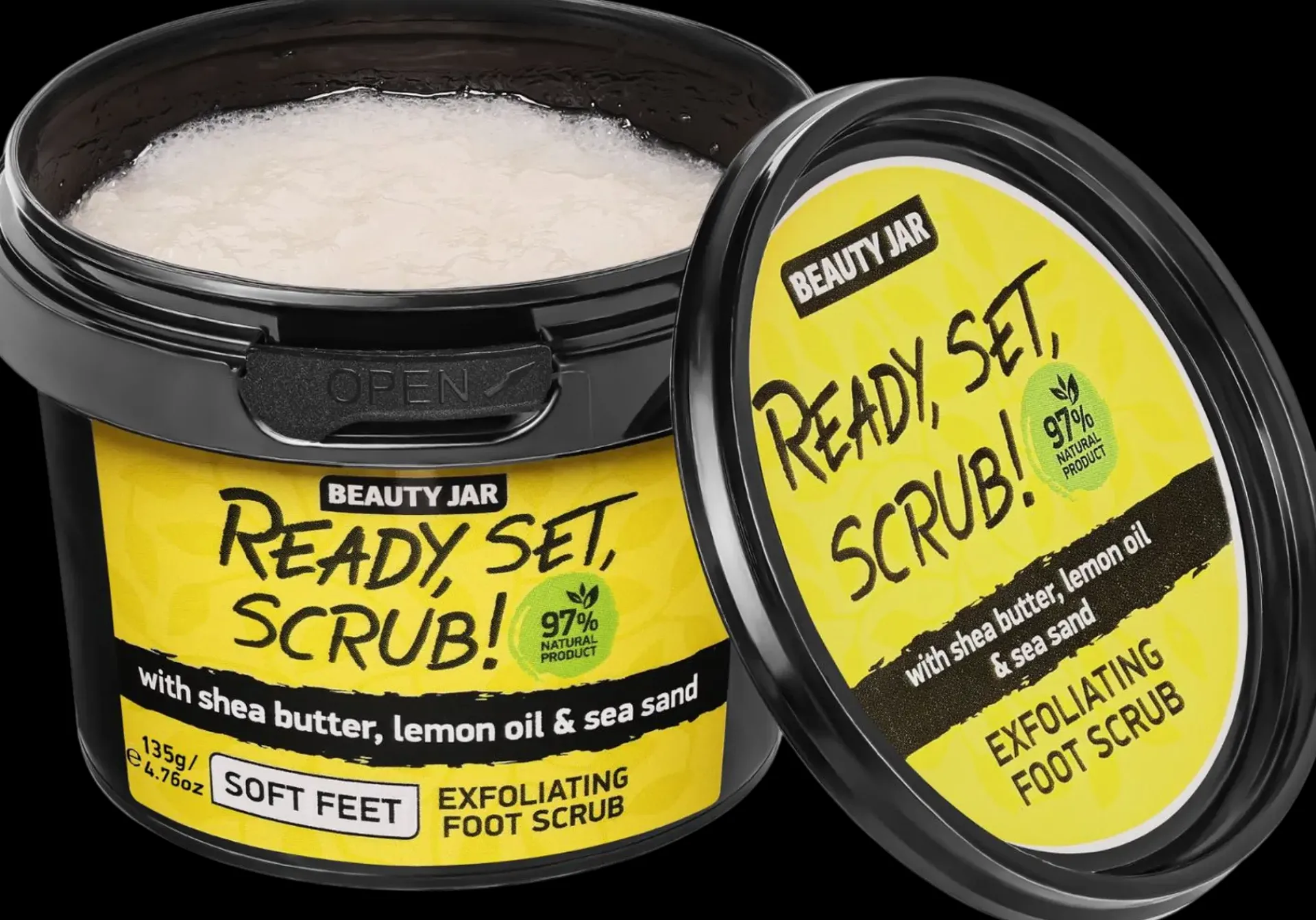 Beauty Jar Vartalonhoito<Ready, Set, Scrub! Foot Scrub jalkakuorinta 135 g