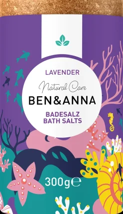 Ben u0026 Anna Vartalonhoito<Ben & Anna Bath Salt Kylpysuola Lavender 300g