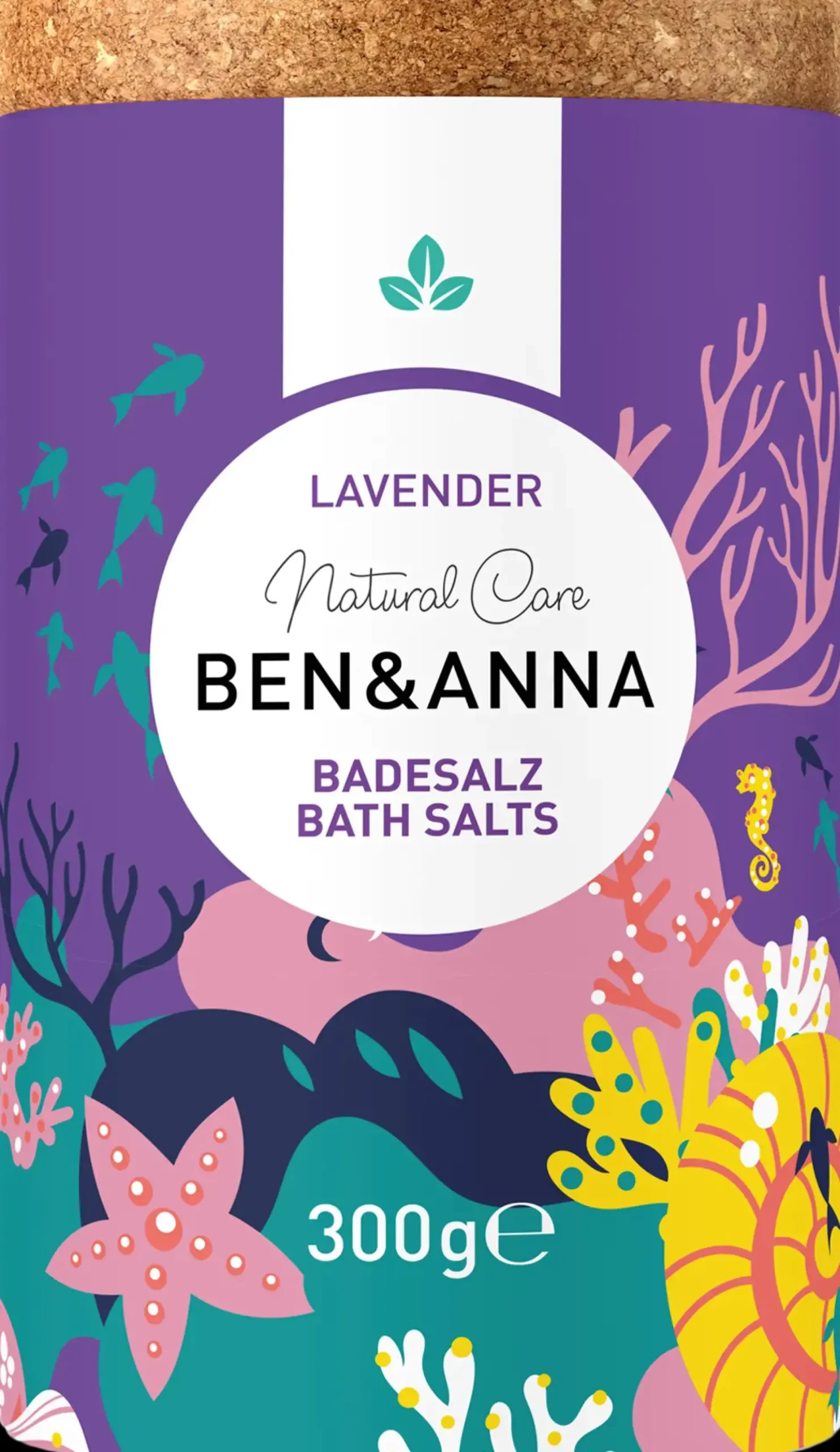 Ben u0026 Anna Vartalonhoito<Ben & Anna Bath Salt Kylpysuola Lavender 300g