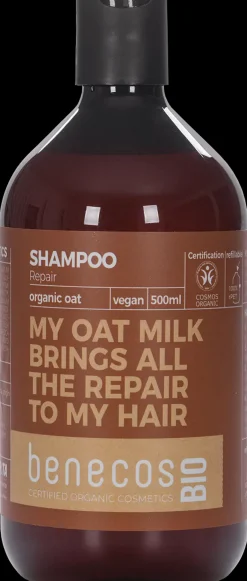 Benecos Hiukset|Hiustenhoito<BIO luomu kaura shampoo korjaava 500 ml