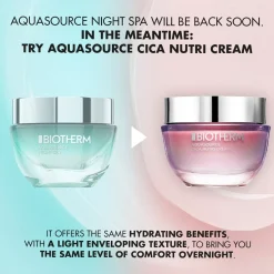 Biotherm Kasvojenhoito<Aquasource Night Spa Moisturizing Cream yövoide 50 ml