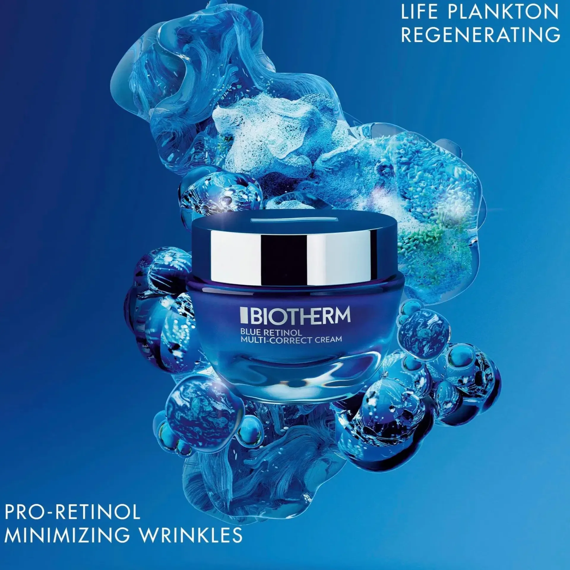 Biotherm Ihonhoidon Tehoaineet|Kasvojenhoito<Blue Pro-Retinol Moisturizing Cream päivävoide 50 ml