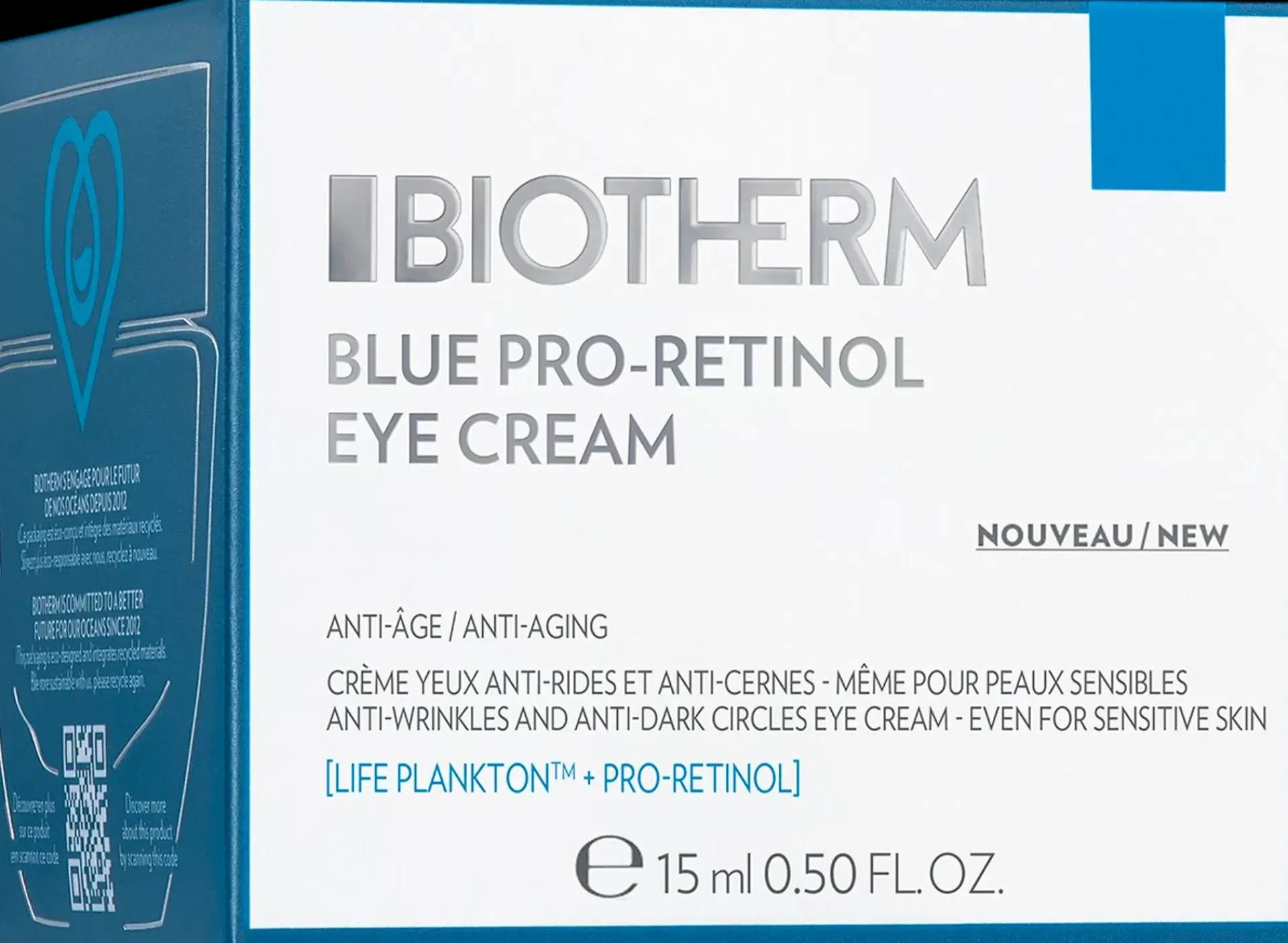 Biotherm Ihonhoidon Tehoaineet|Kasvojenhoito<Blue Pro-Retinol Moisturizing Eye Cream silmänympärysvoide 15 ml