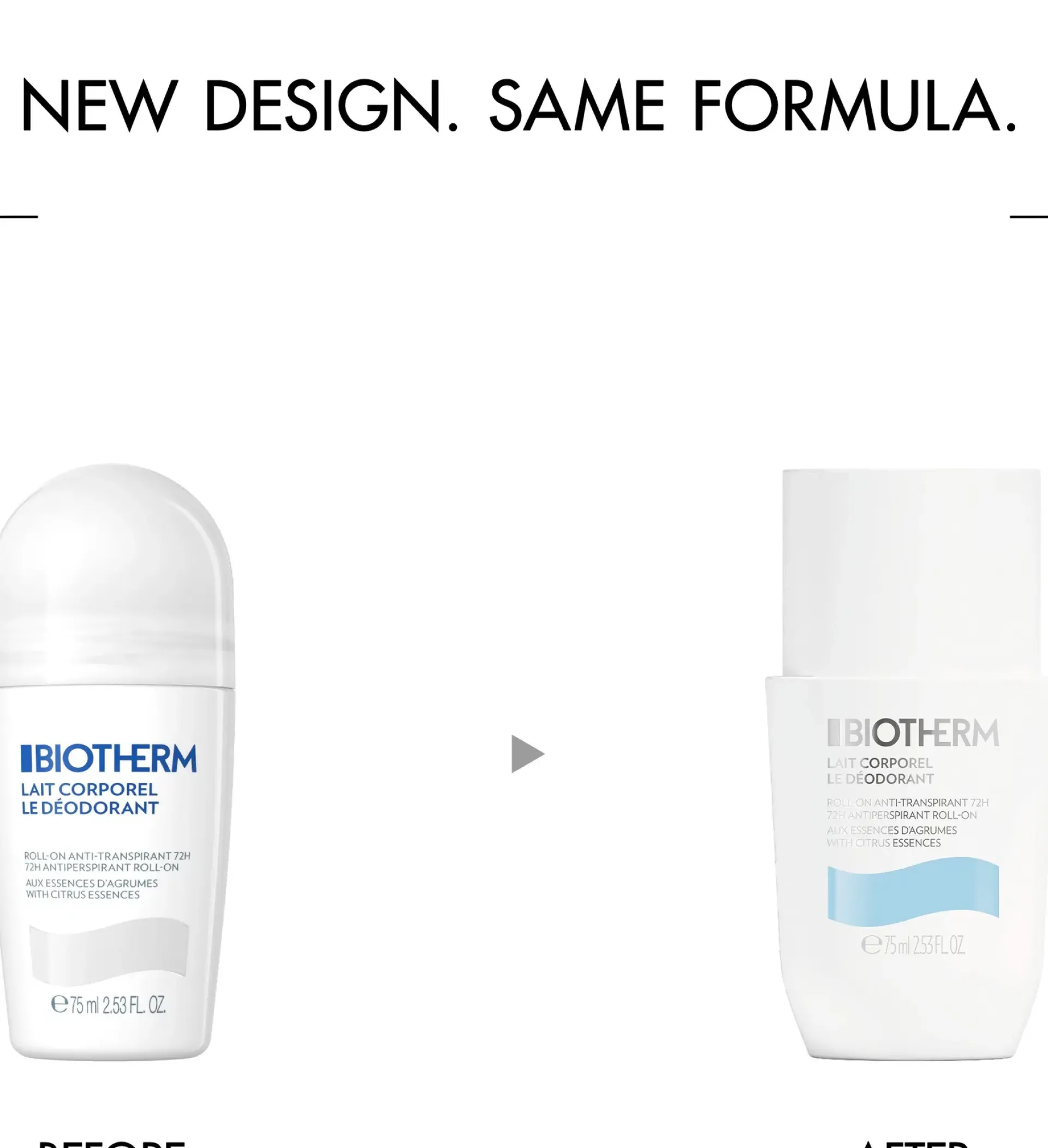 Biotherm Vartalonhoito<Lait Corporel Roll-On antiperspirantti 75 ml