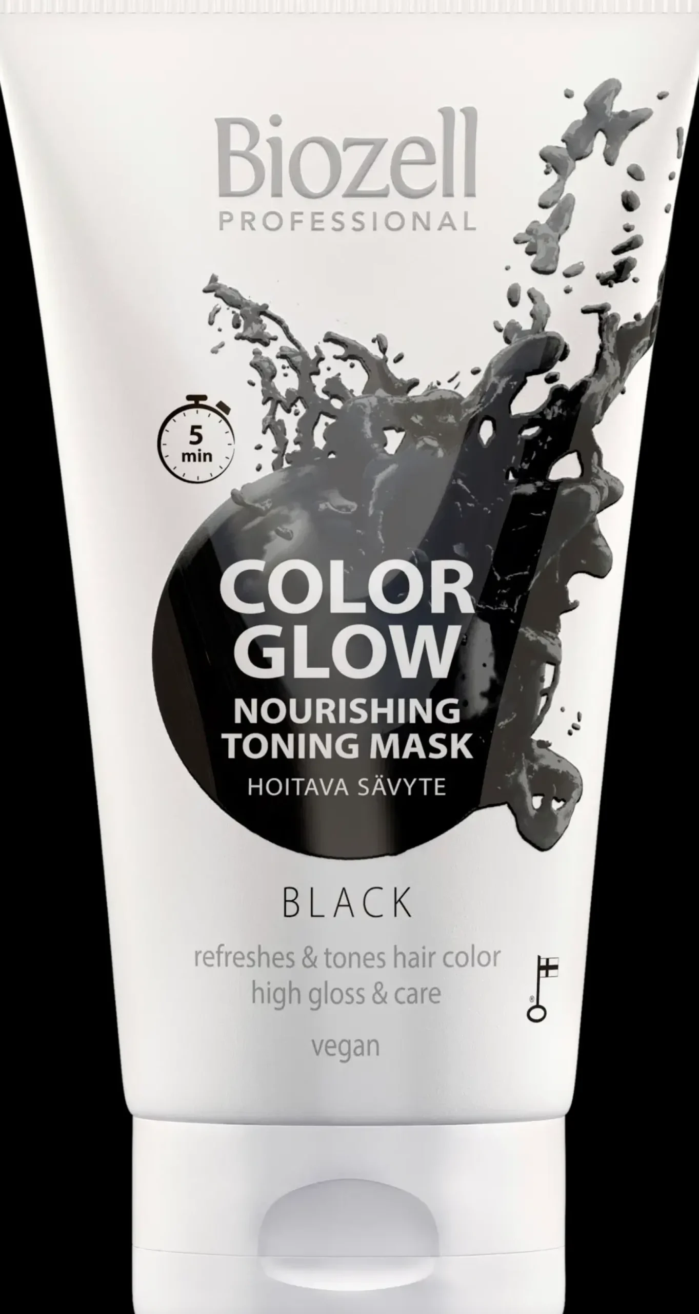 Biozell Hiusvärit<Color Glow Hoitava sävytenaamio Black 150ml