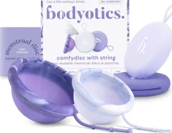 Bodyotics Kuukautiset Ja Intiimihygienia<kuukautislevy narulla lila 2 kpl