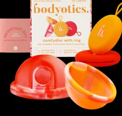 Bodyotics Kuukautiset Ja Intiimihygienia<kuukautislevy oranssi/punainen 2 kpl