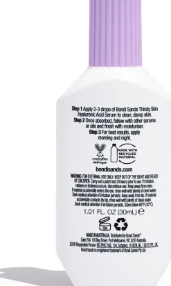 Bondi Sands Ihonhoidon Tehoaineet|Kasvojenhoito<Thirsty Skin Hyaluronic Acid Serum -seerumi 30 ml