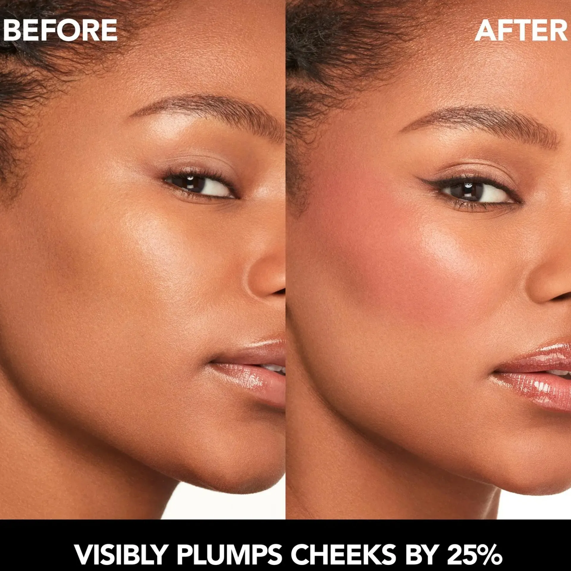 BUXOM Kasvomeikit<Plump Shot" Collagen Peptides Advance Plumping Blush voide-puuteriposkipuna 3,9 g