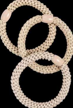 Cailap Hiustarvikkeet<Hiuslenkkisetti punottu beige 3 kpl