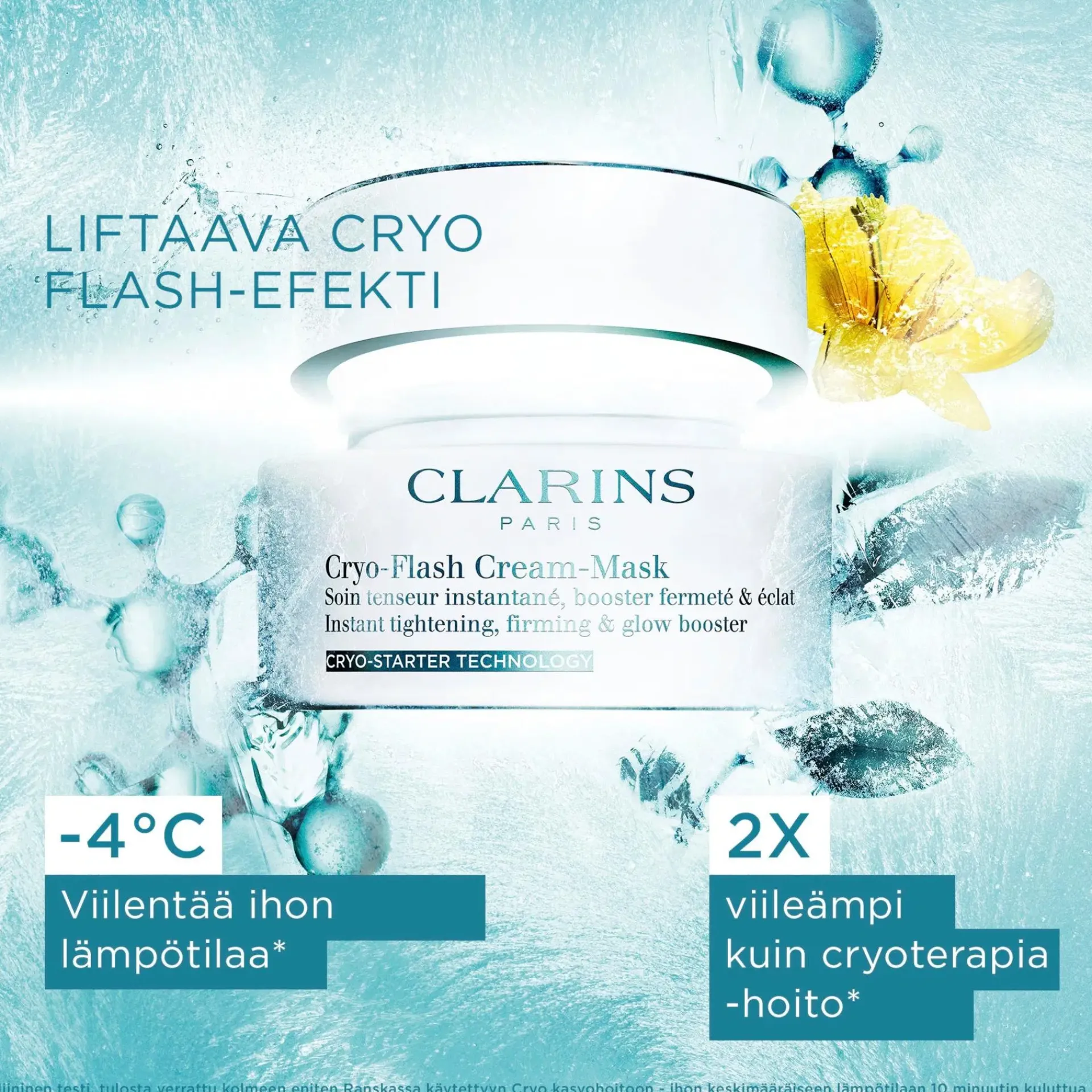 Clarins Kasvojenhoito<Cryo-Flash Cream-Mask kasvonaamio 75 ml
