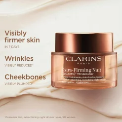 Clarins Kasvojenhoito<Extra-Firming Night cream all skin types refill yövoide täyttöpakkaus 50 ml