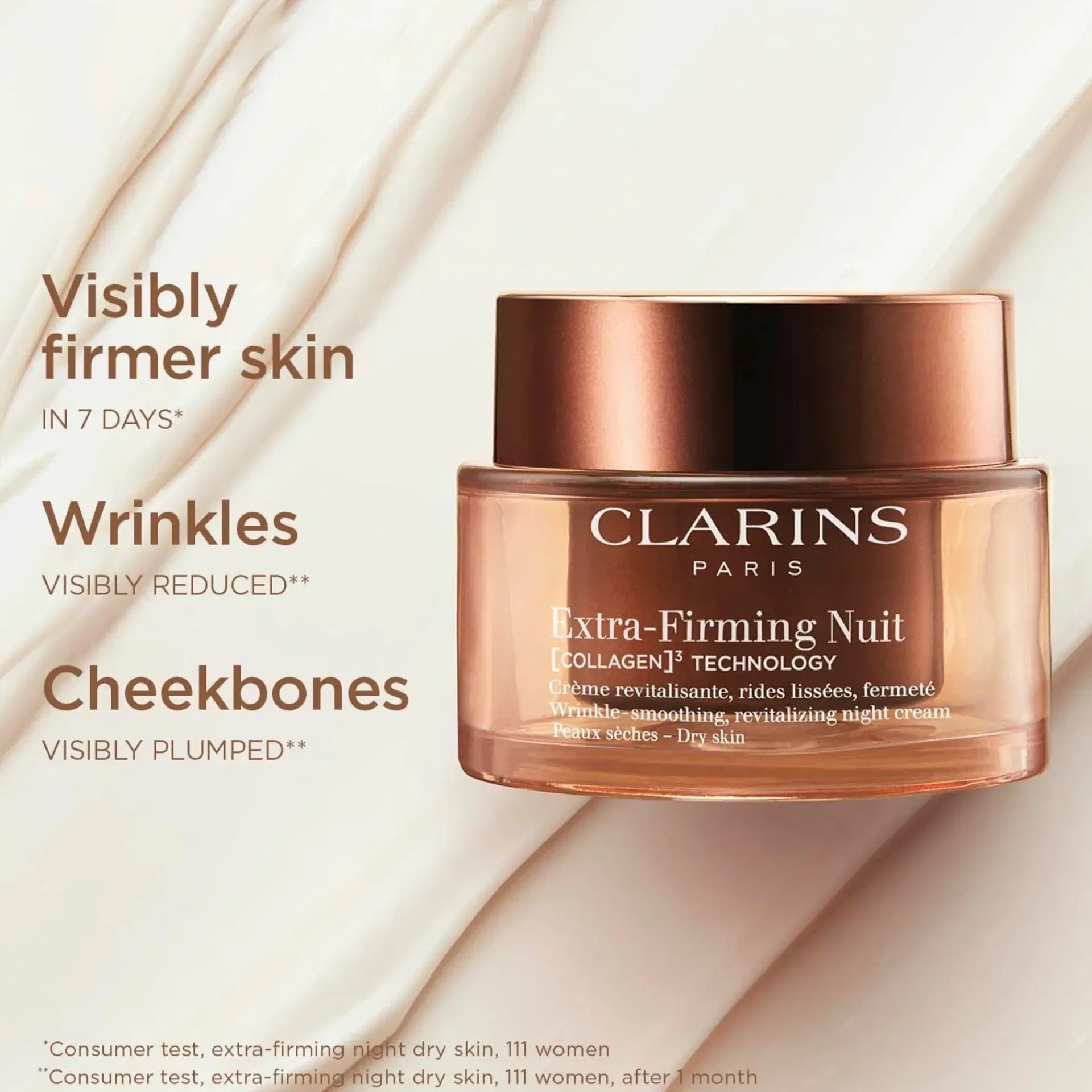 Clarins Kasvojenhoito<Extra-Firming Night cream dry skin yövoide 50 ml