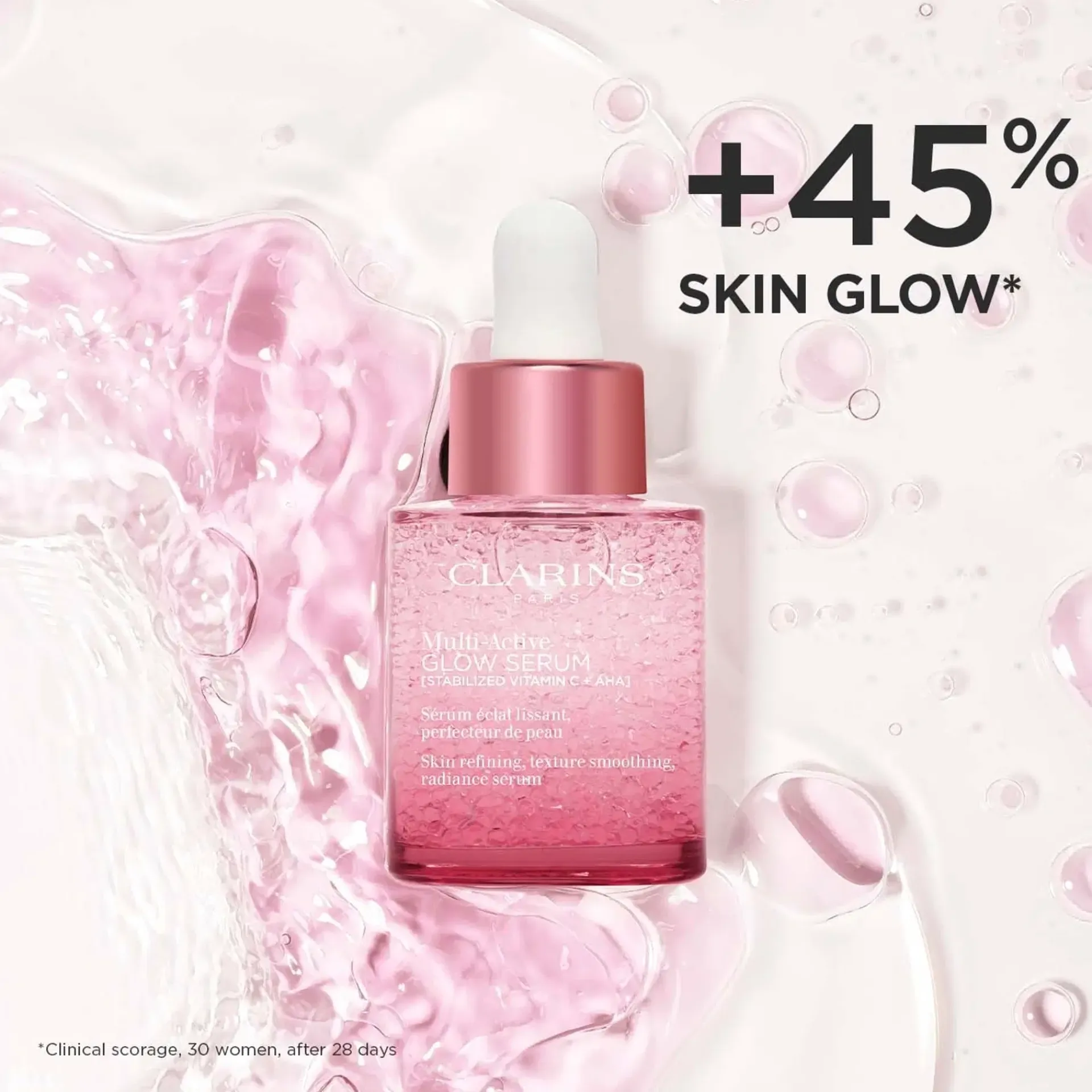 Clarins Kasvojenhoito<Multi-Active Glow seerumi 30 ml