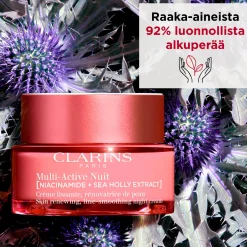 Clarins Kasvojenhoito<Multi-Active [NIACINAMIDE + SEA HOLLY EXTRACT] Night Cream Dry Skin yövoide 50 ml