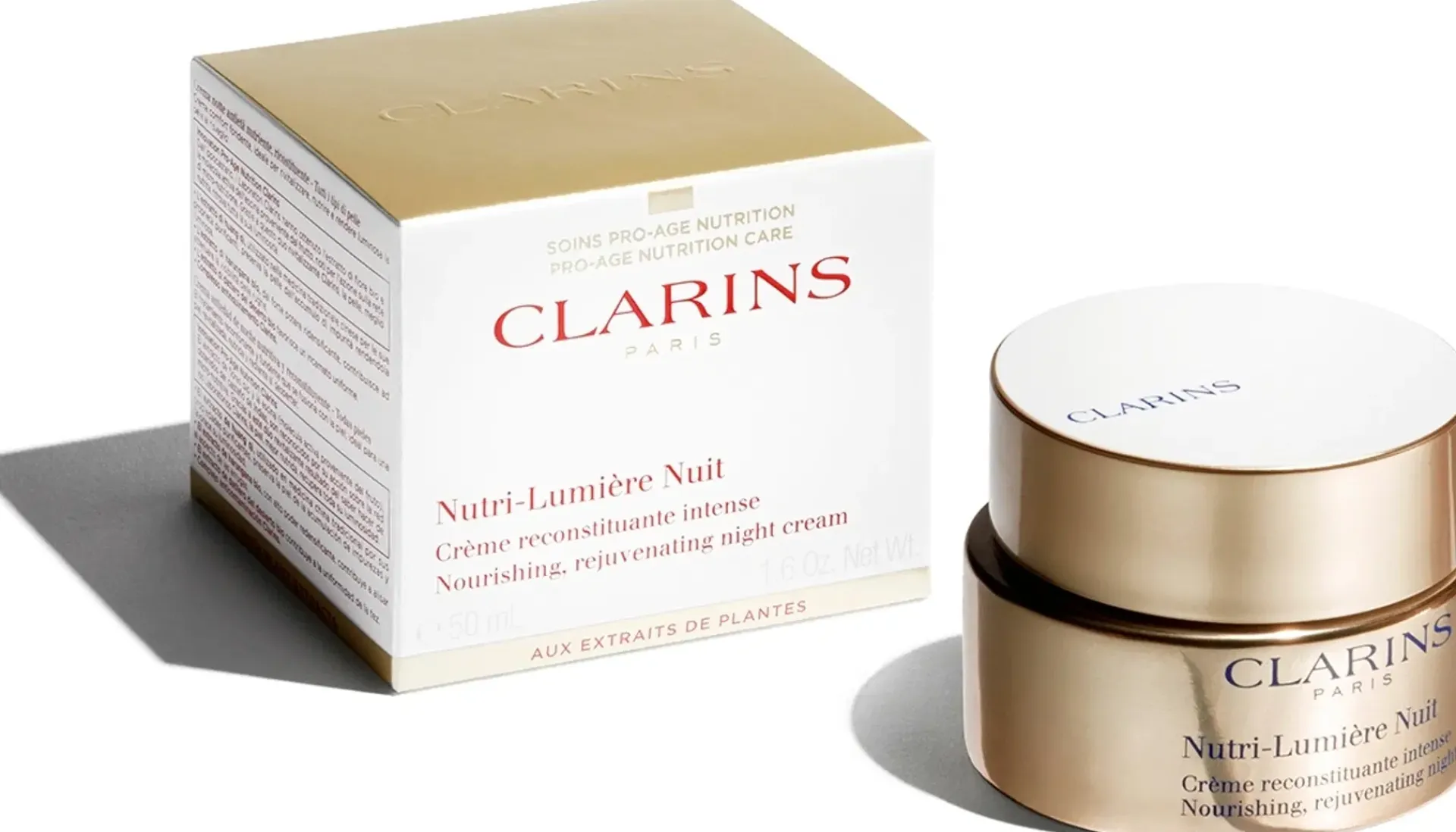 Clarins Kasvojenhoito<Nutri-Lumière Night Cream yövoide 50 ml