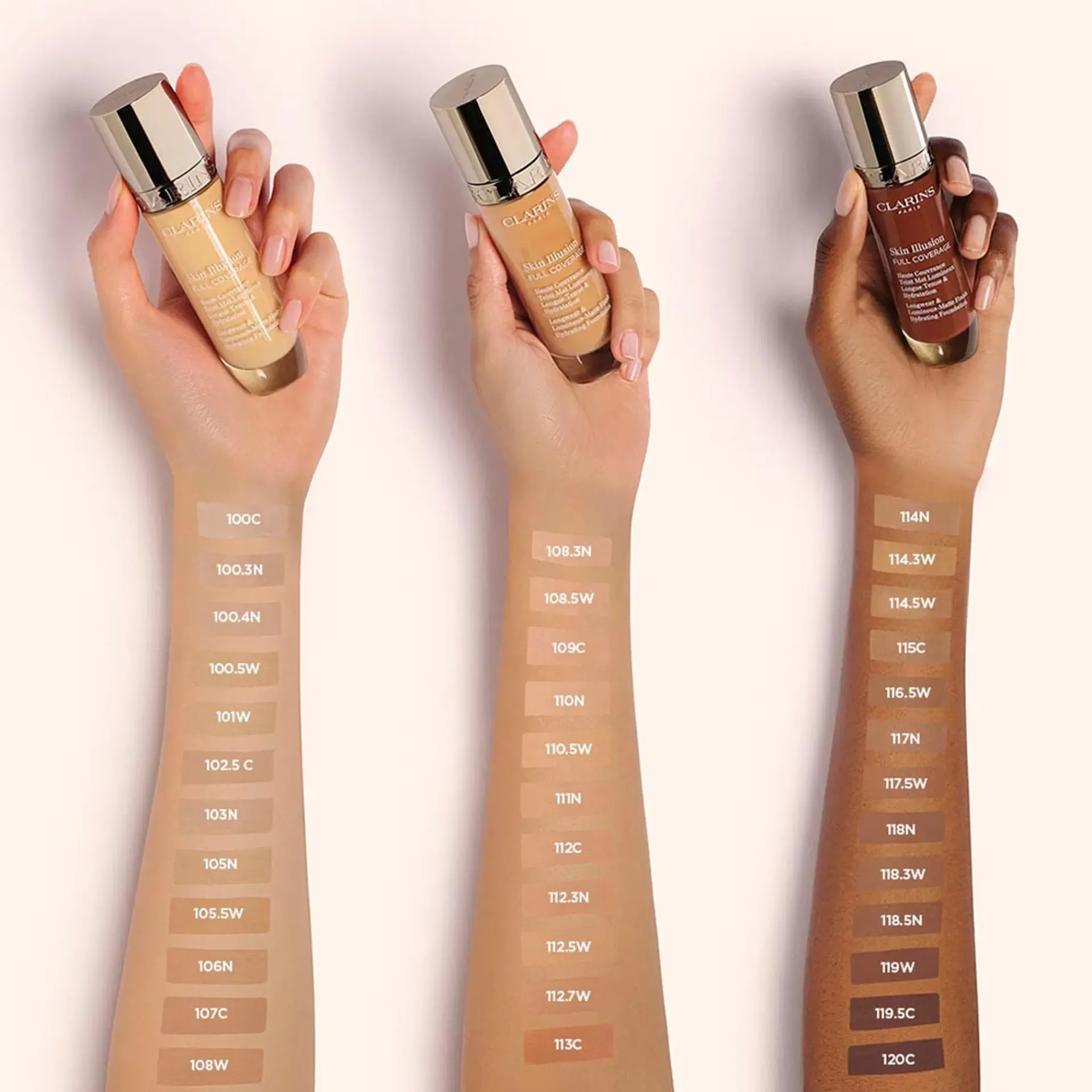 Clarins Kasvomeikit<Skin Illusion Full Coverage Foundation meikkivoide 30 ml
