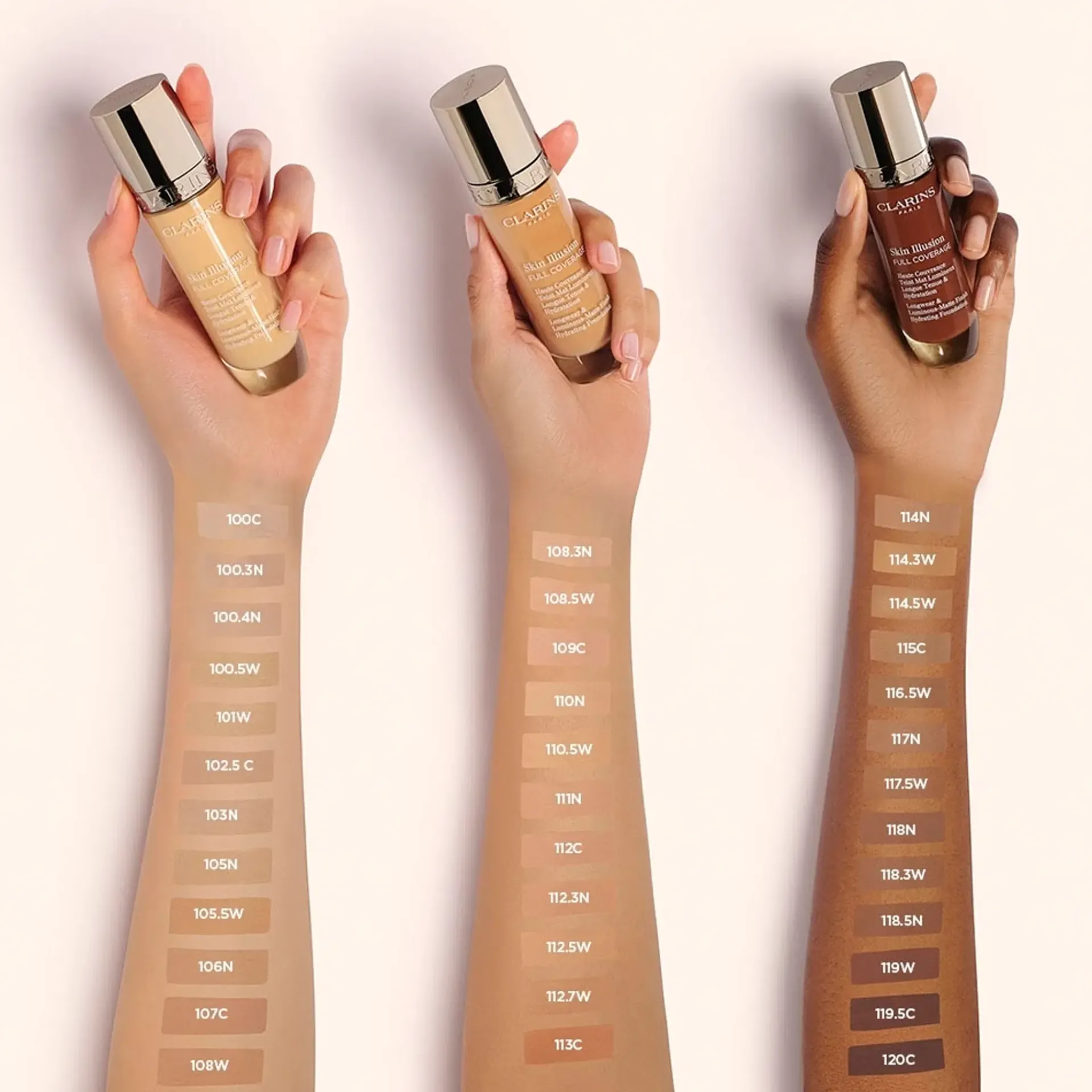 Clarins Kasvomeikit<Skin Illusion Full Coverage Foundation meikkivoide 30 ml
