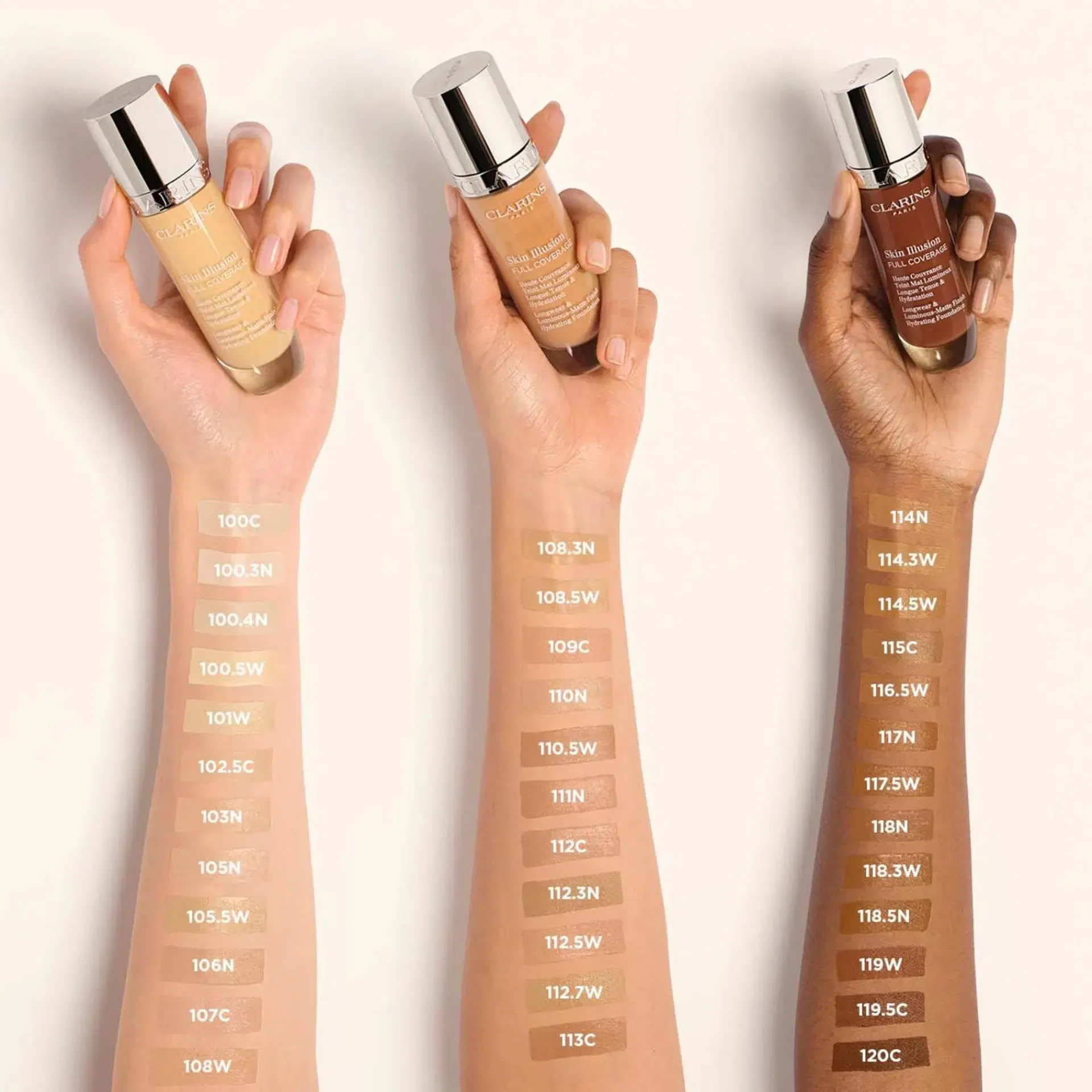 Clarins Kasvomeikit<Skin Illusion Full Coverage Foundation meikkivoide 30 ml