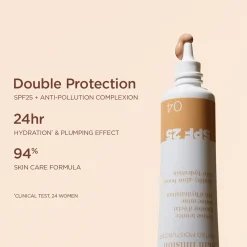Clarins Kasvomeikit<Skin illusion tinted moisturizer SPF 25 sävytetty päivävoide 40 ml