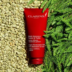 Clarins Vartalonhoito|Kylmägeelit Ja Hoitosalvat<Super Restorative Balm for abdomen & waist kiinteyttävä vartalovoide 200 ml