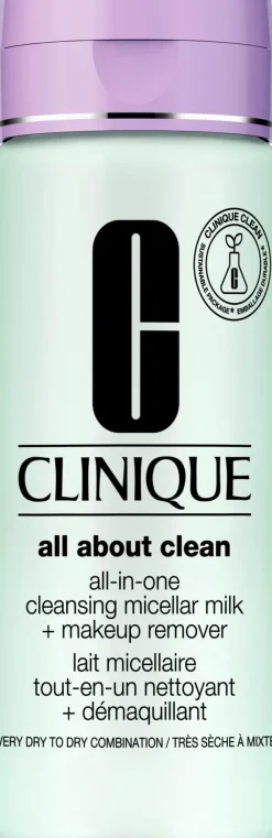 Clinique Hajusteettomat Ihonhoidon Tuotteet|Kasvojenhoito<All-in-one cleansing micellar milk + makeup remover 1 & 2 meikinpuhdistusaine 200 ml