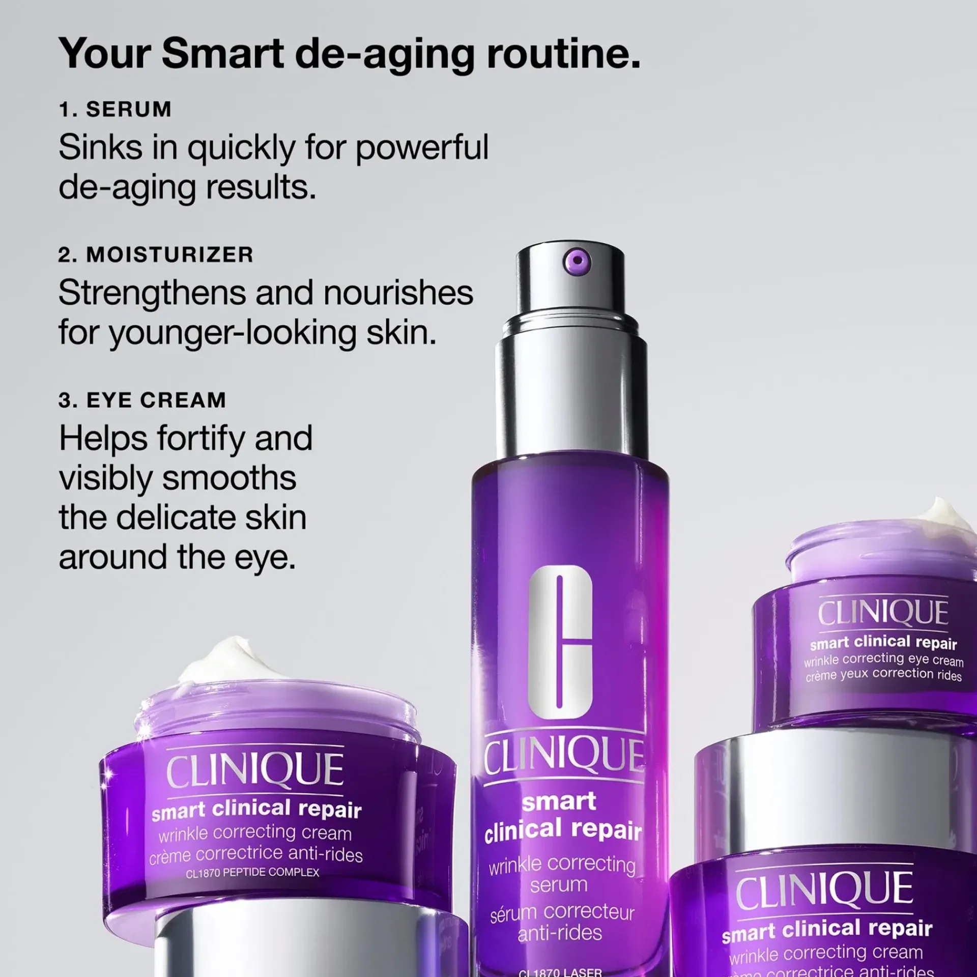 Clinique Hajusteettomat Ihonhoidon Tuotteet|Ihonhoidon Tehoaineet<Smart Clinical Repair Wrinkle Correcting Rich Cream kosteusvoide 50 ml