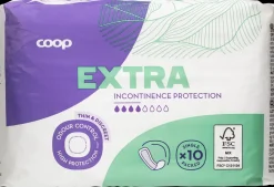 Coop Kuukautiset Ja Intiimihygienia<inkontinenssisuoja extra 10 kpl