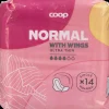 Coop Kuukautiset Ja Intiimihygienia<siivellinen ultraohut side normaali 14 kpl