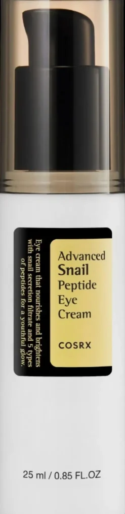 COSRX Korealainen Ihonhoito|Hajusteettomat Ihonhoidon Tuotteet<Advanced Snail Peptide Eye Cream- Silmänympärysvoide 25 ml
