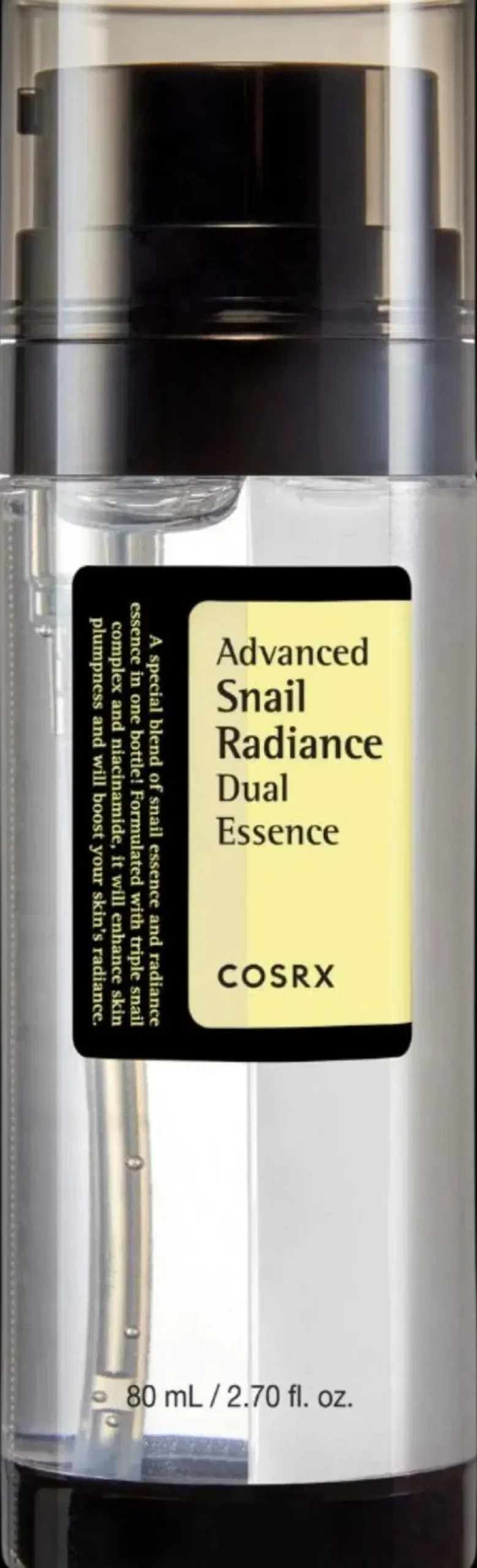 COSRX Korealainen Ihonhoito|Hajusteettomat Ihonhoidon Tuotteet<Advanced Snail Radiance Dual Essence- hoitoneste 80 ml