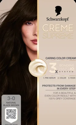 Creme Supreme Hiusvärit<3-0 Luonnollinen Mustanruskea