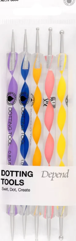 Depend Kynsimeikit Ja Kynsienhoito<Dotting Tools -pistekynät 5 kpl nr 6656