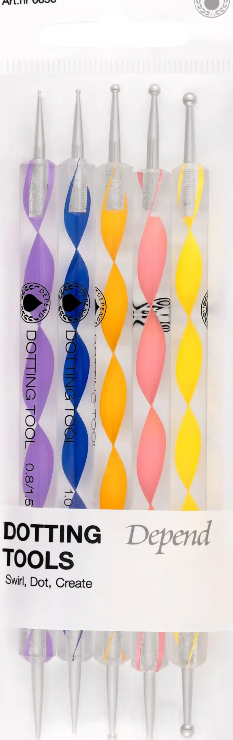 Depend Kynsimeikit Ja Kynsienhoito<Dotting Tools -pistekynät 5 kpl nr 6656