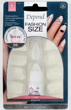 Depend Kynsimeikit Ja Kynsienhoito<Fashion Size 96-pack Stiletto irtokynnet nr 80072