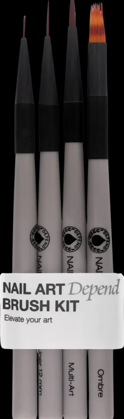 Depend Kynsimeikit Ja Kynsienhoito<Nail Art Brush Kit koristelusiveltimet 4 kpl nr 6657
