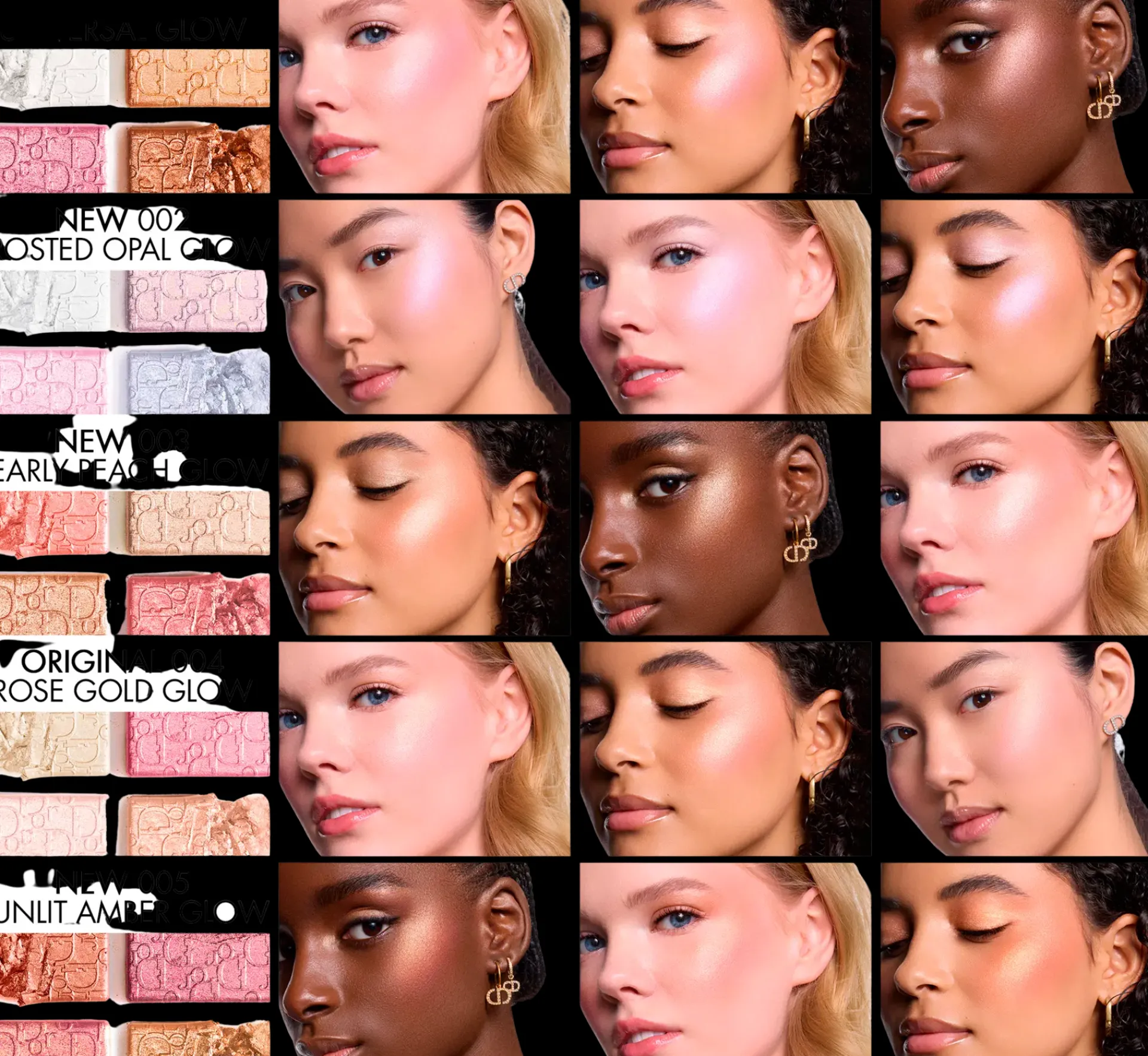 DIOR Kasvomeikit<Backstage Glow Maximizer Palette Multi-Use korostuspaletti 10 g