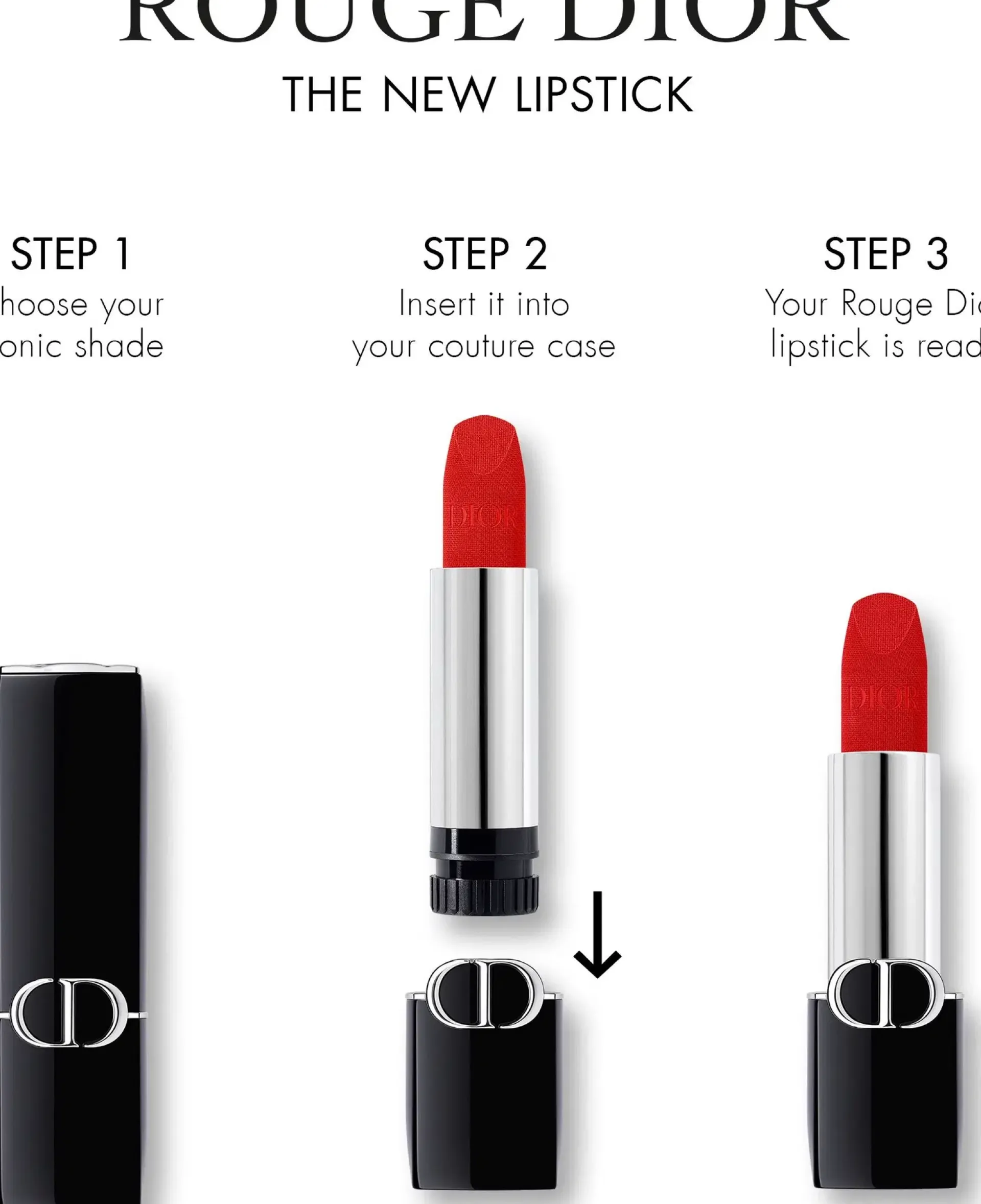 DIOR Meikkien Täyttöpakkaukset|Huulimeikit<Rouge Lipstick Satin Refill huulipunan täyttö 3,5 g