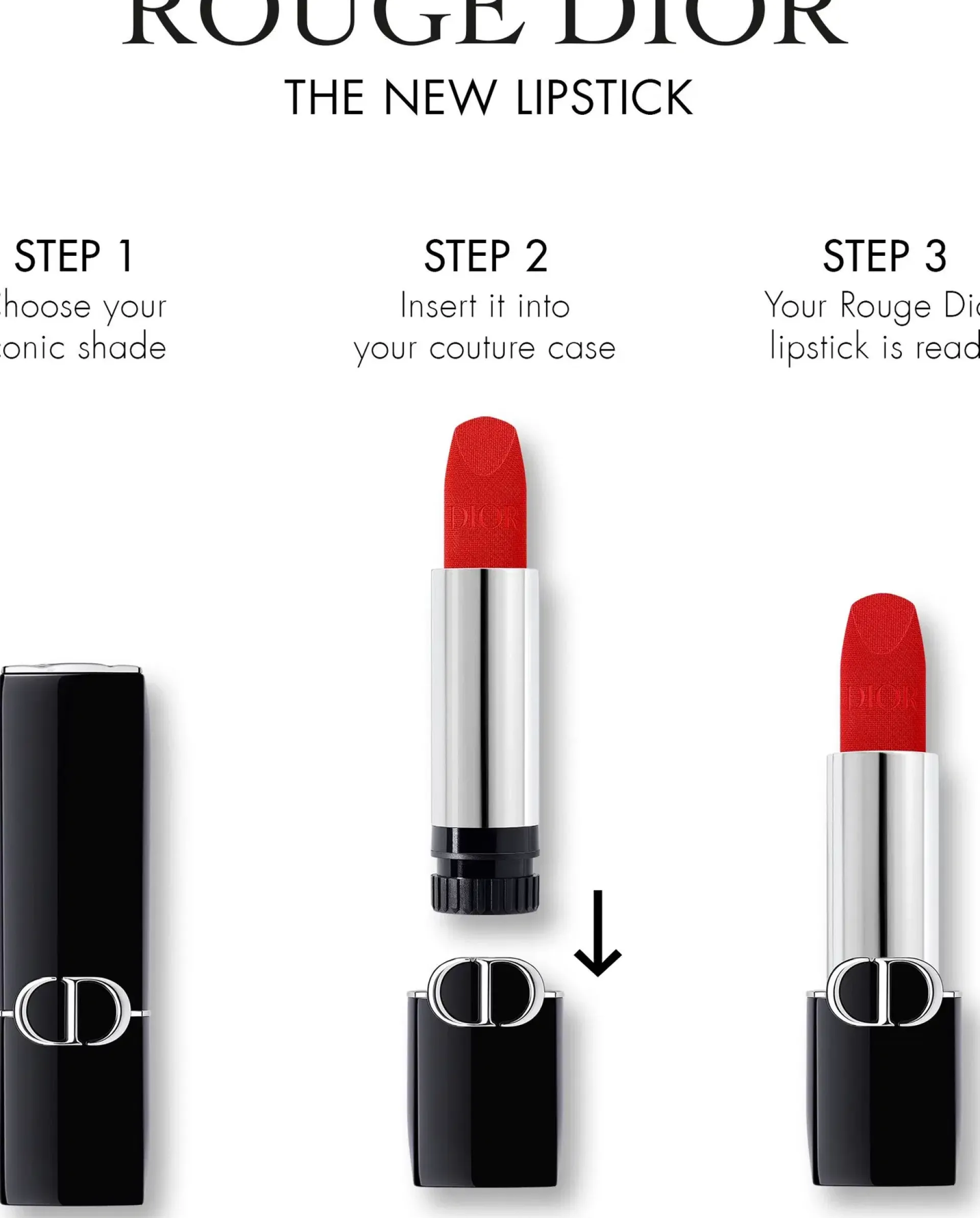 DIOR Meikkien Täyttöpakkaukset|Huulimeikit<Rouge Lipstick Velvet Refill huulipunan täyttö 3,5 g