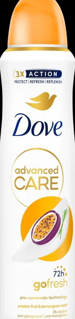 Dove Vartalonhoito<72h Advanced Care Passion Fruit antiperspirantti deodorantti spray 150 ml