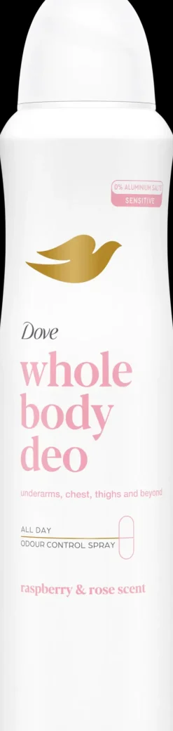Dove Vartalonhoito<Whole Body Raspberry & Rose deodorantti spray 150 ml