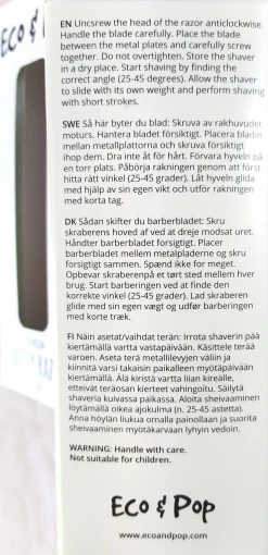Eco u0026 Pop Karvanpoisto<Eco & Pop Premium kestoshaver ruusukulta metalli