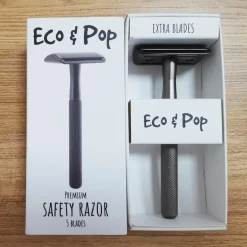 Eco u0026 Pop Karvanpoisto<Eco & Pop Premium kestoshaver musta metalli