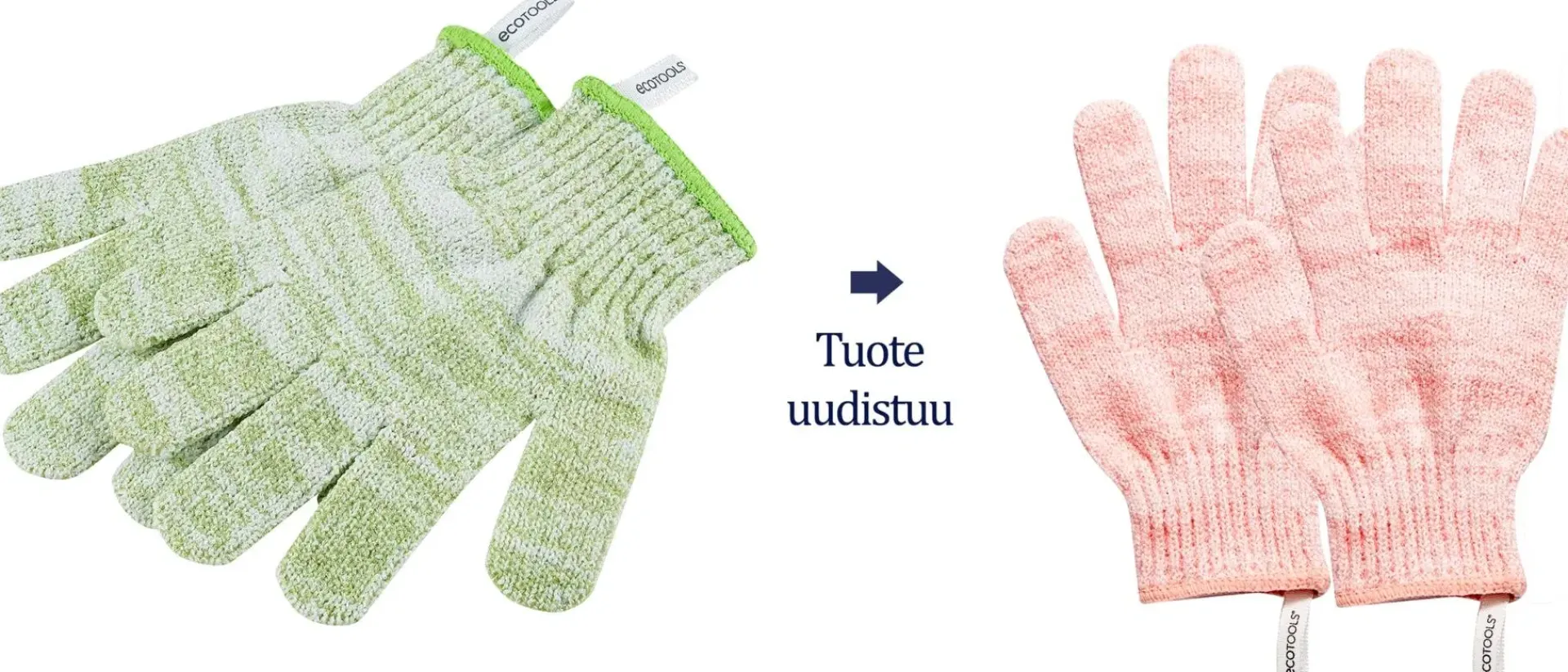EcoTools Vartalonhoito<Bath & Shower Gloves -kuorintakäsineet